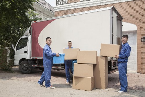Removal team preparing household items for a move in Maida Vale