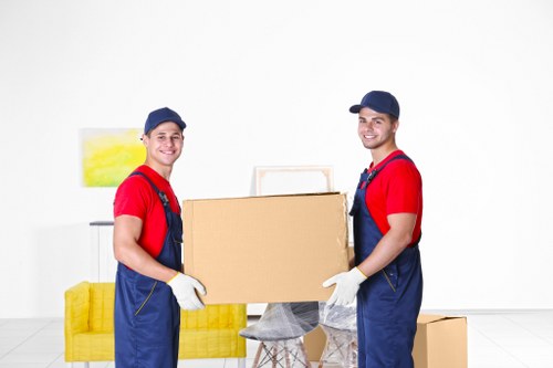 Packing boxes and protective materials for a Maida Vale home move