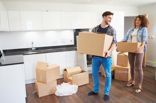 Upright and grand piano moving service in a London residential area